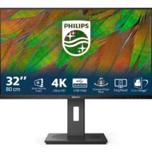 Philips 3000 series 32B1N3800/00 monitor komputerowy 81,3 cm (32″) 3840 x 2160 px 4K Ultra HD LCD Czarny