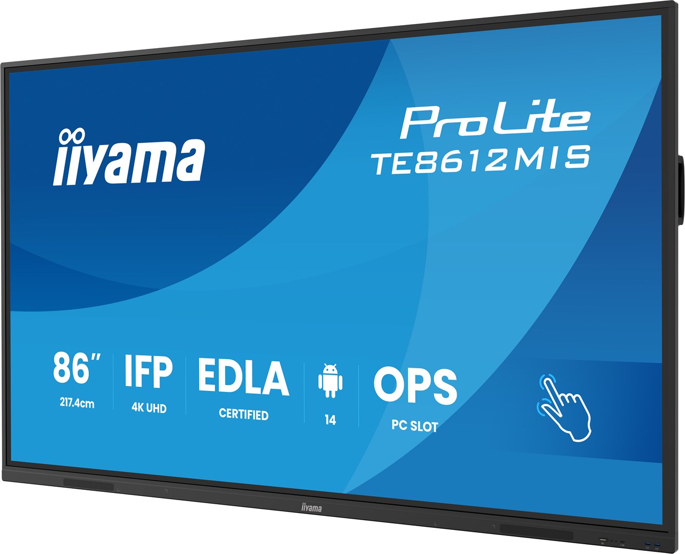 Monitor IIYAMA 217.4cm(86") TE8612MIS-B4AG 16:9 M-Touch HDMI+2xUSB-C - obrazek 3