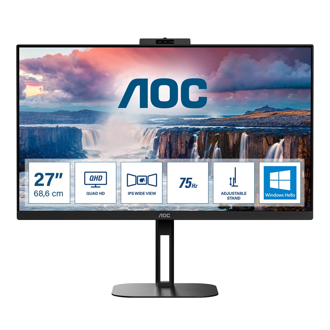 MONITOR AOC LED 27" Q27V5CW/BK - obrazek 2