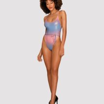 Jednoczęściowy strój kąpielowy Kostium kąpielowy Model Rionella Pink/Blue – Obsessive