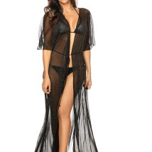 Sukienka Plażow Tunika Model E-5 kolor T52 Black – Etna