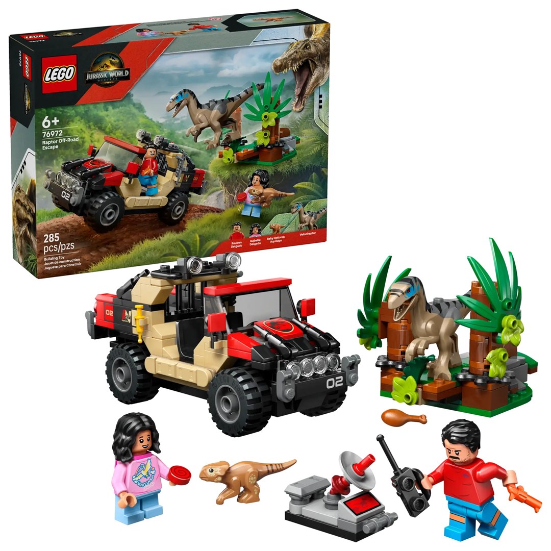 LEGO Jurassic World 76972 Ucieczka terenówką przed raptorem