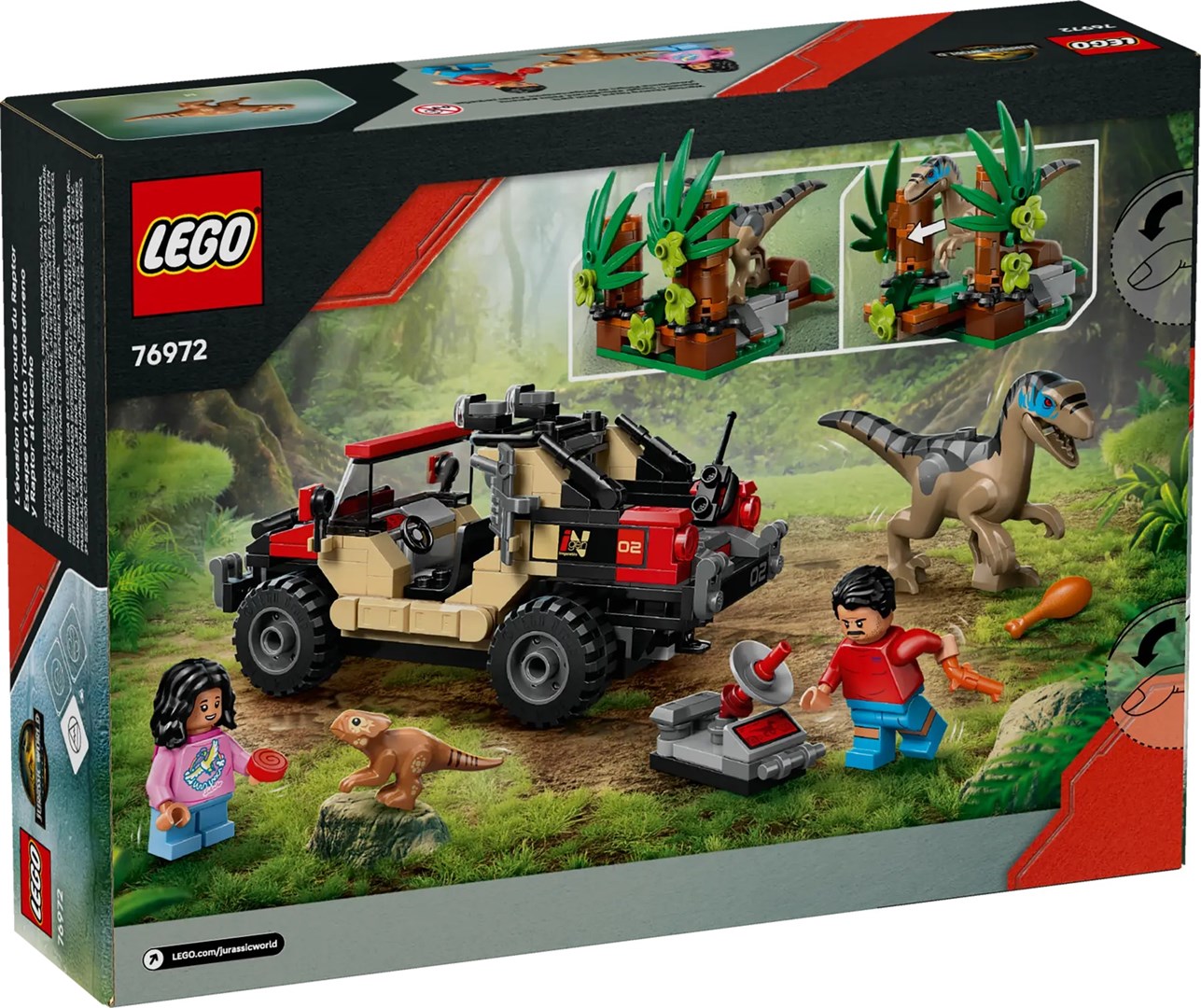 LEGO Jurassic World 76972 Ucieczka terenówką przed raptorem - obrazek 3