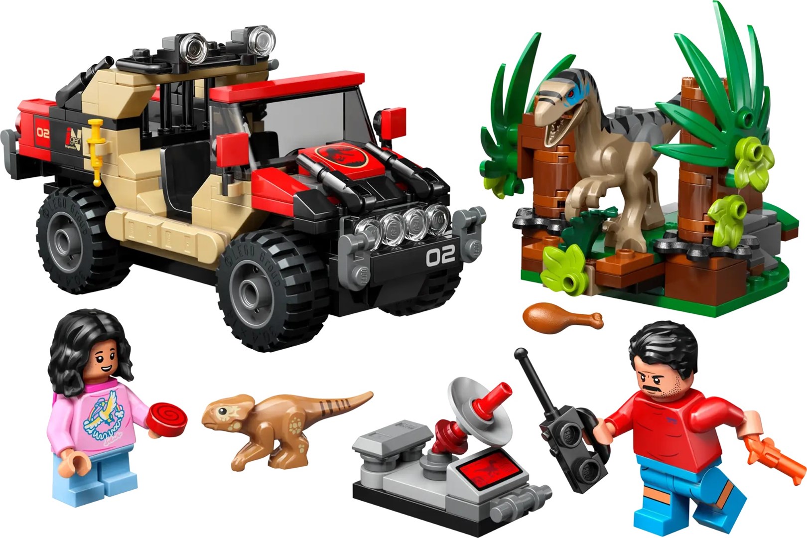 LEGO Jurassic World 76972 Ucieczka terenówką przed raptorem - obrazek 4