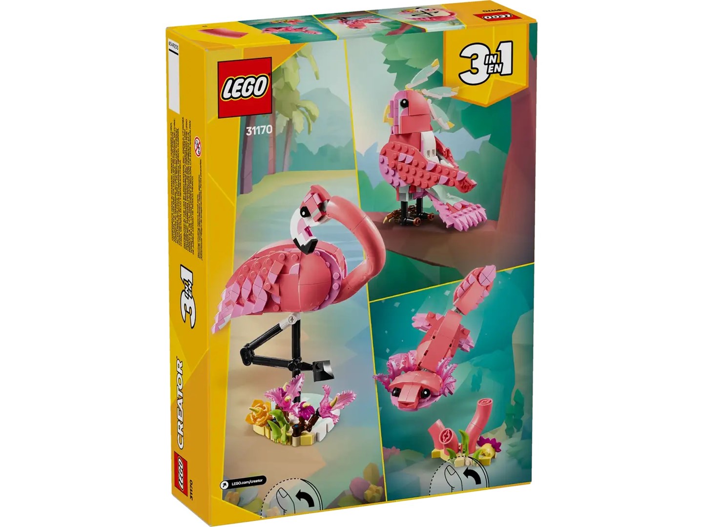 LEGO CREATOR 31170 Dzikie zwierzęta: różowy flaming - obrazek 4
