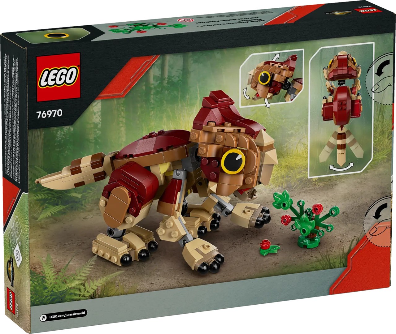 LEGO Jurassic World 76970 Mały dinozaur Dolores: aquilops (WYPRZEDAŻ) - obrazek 3