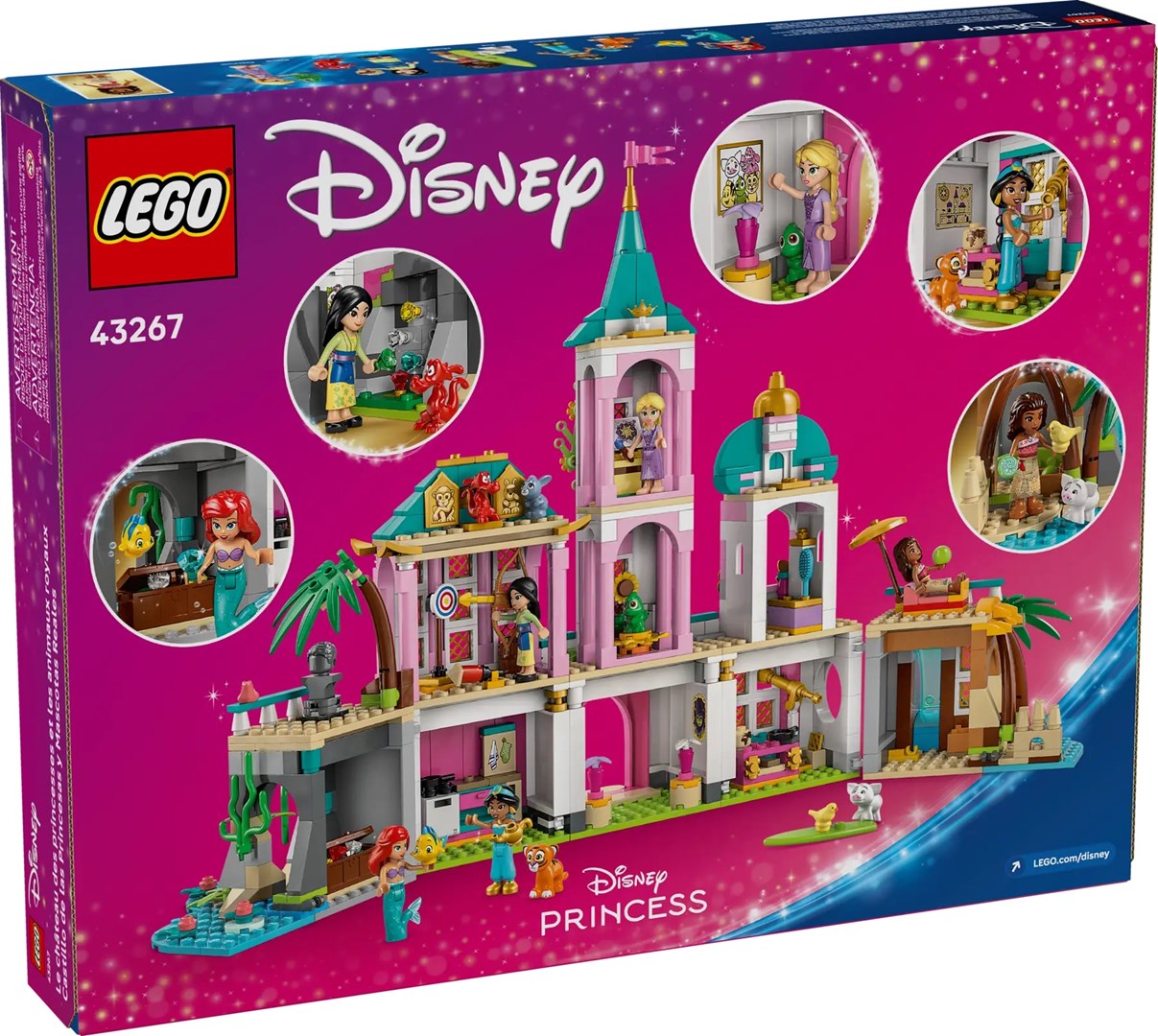 LEGO Disney Princess 43267 Zamek księżniczek i królewskie zwierzaki - obrazek 3