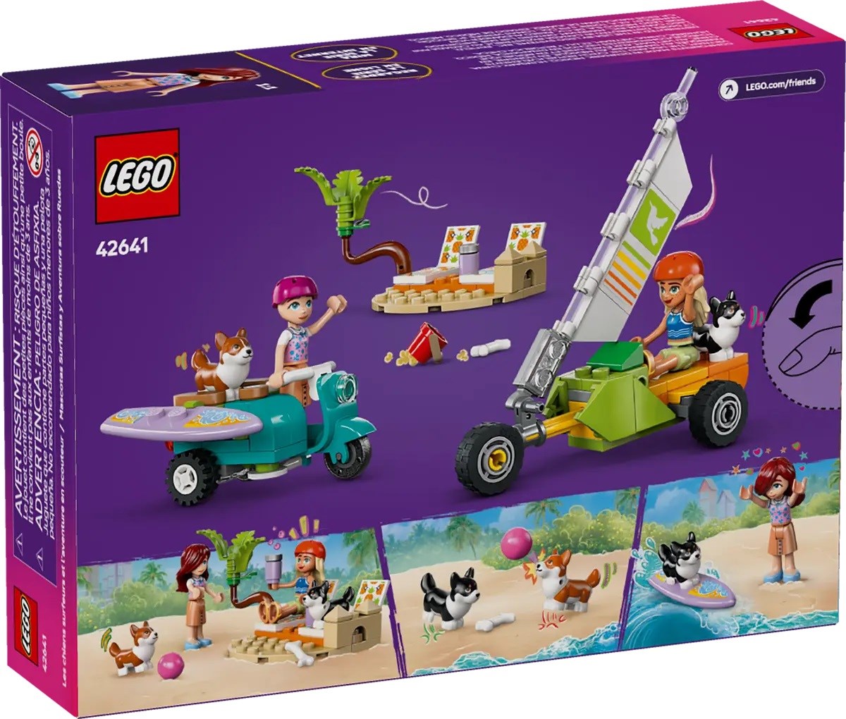 LEGO FRIENDS 42641 Przygoda z surfującymi psami i skuterem - obrazek 3