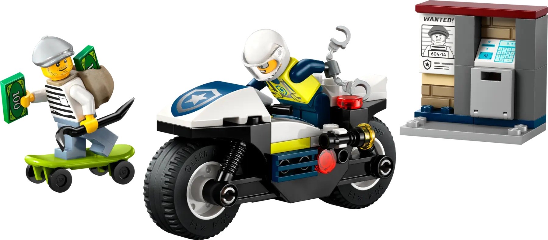 LEGO City 60455 Pościg na motocyklu policyjnym - obrazek 4