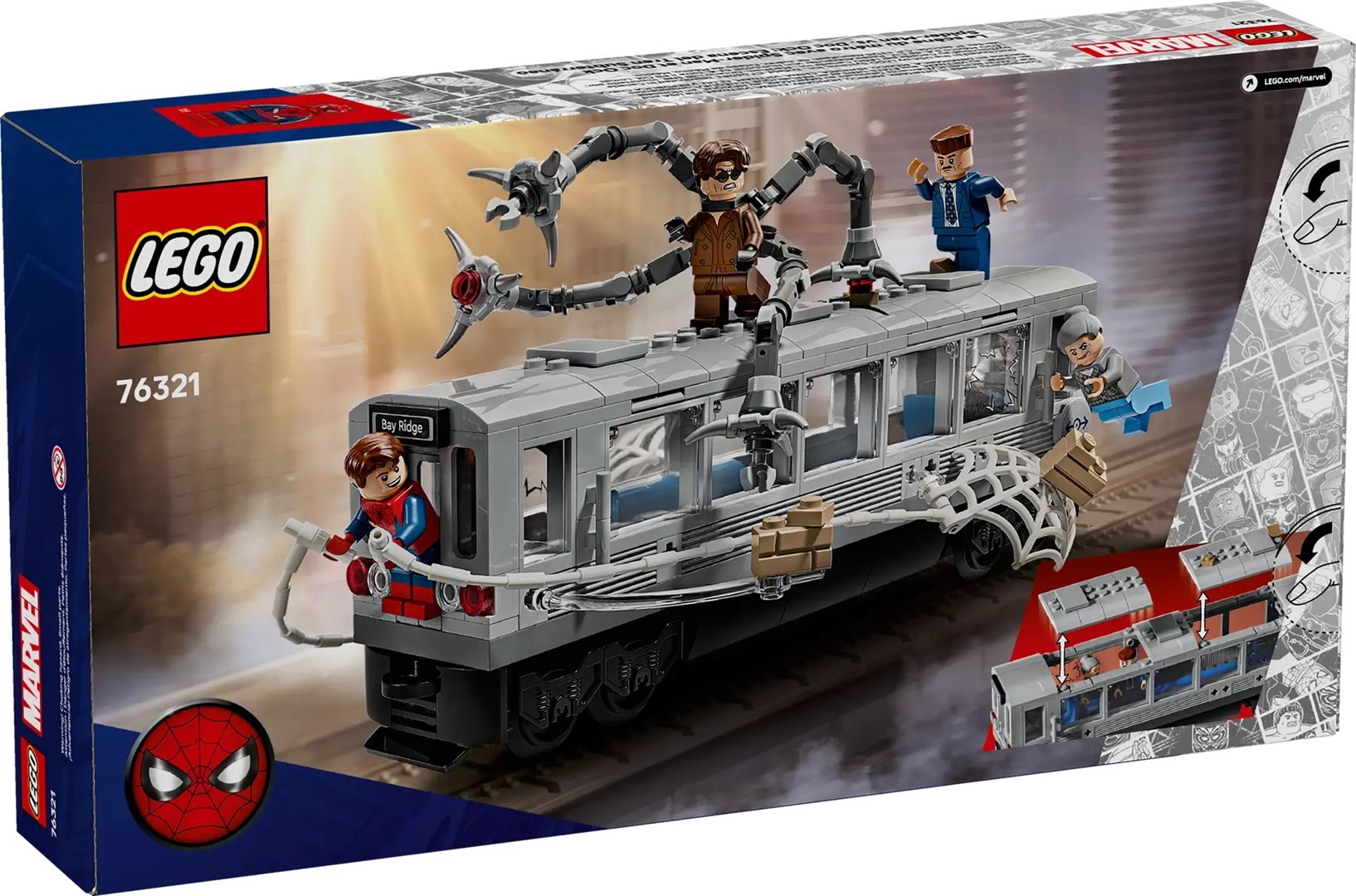 LEGO Marvel 76321 Spider-Man kontra Doc Ock — scena w metrze - obrazek 3