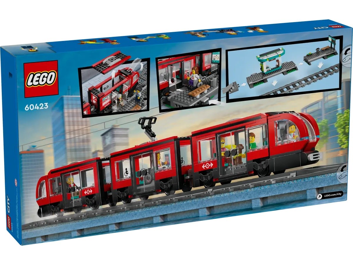 LEGO City 60423 Tramwaj miejski ze stacją - obrazek 3