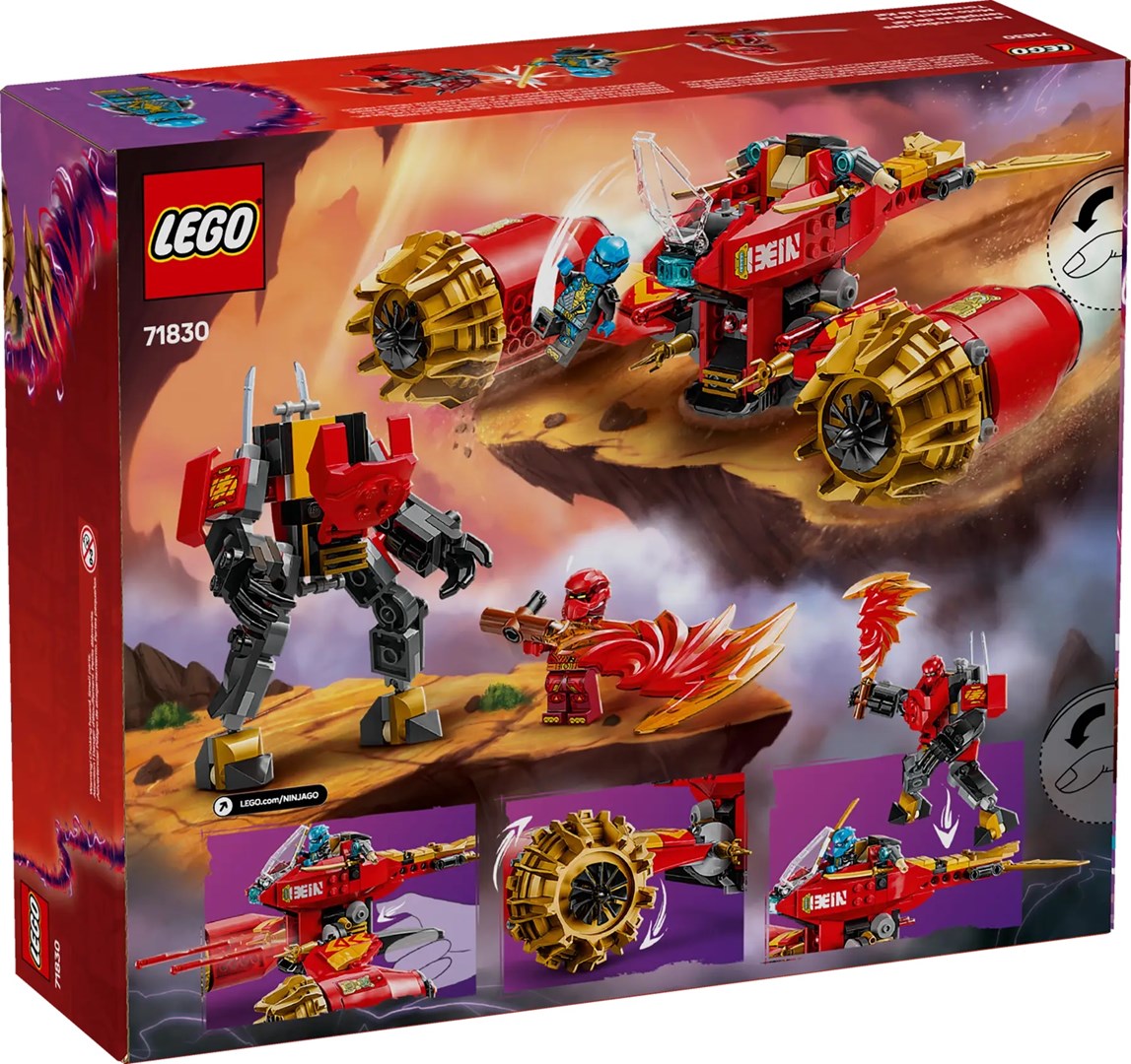 LEGO NINJAGO 71830 Burzowy jeździec-mech Kaia - obrazek 3
