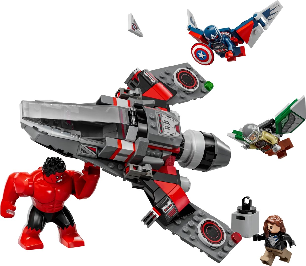 LEGO MARVEL 76292 Kapitan Ameryka kontra Czerwony Hulk — bitwa - obrazek 4
