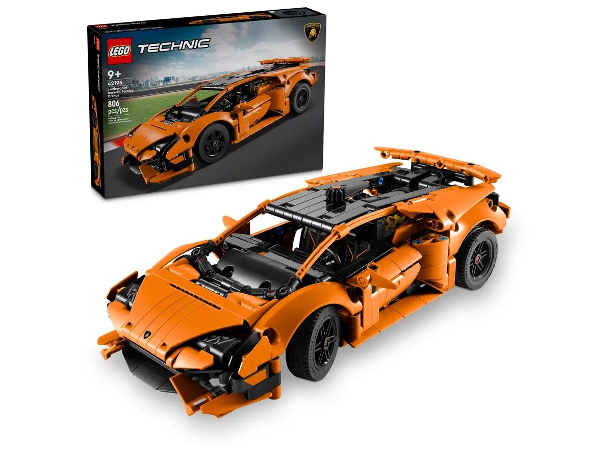 LEGO TECHNIC 42196 Pomarańczowe Lamborghini Huracán Tecnica
