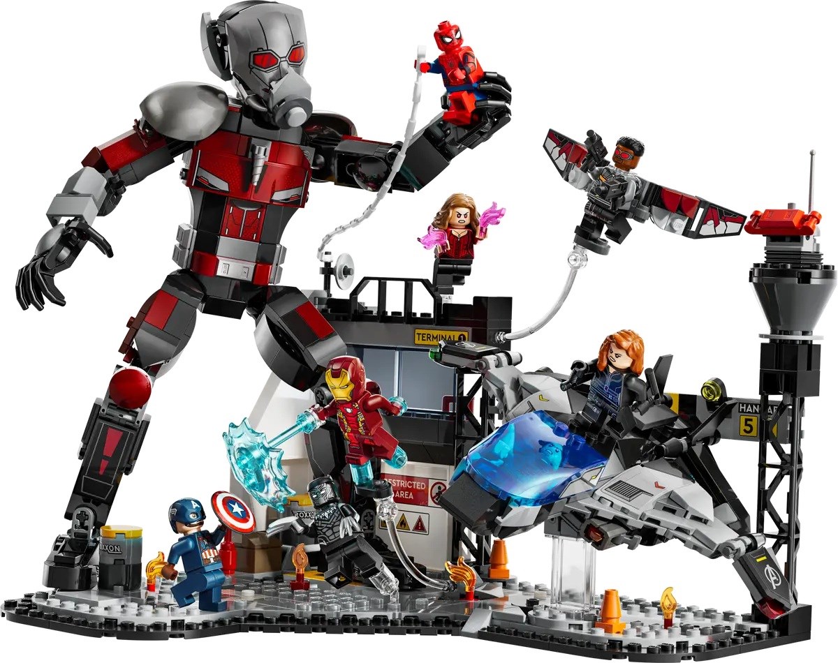 LEGO MARVEL SUPER HEROES 76314 Kapitan Ameryka: Wojna bohaterów — bitwa - obrazek 4
