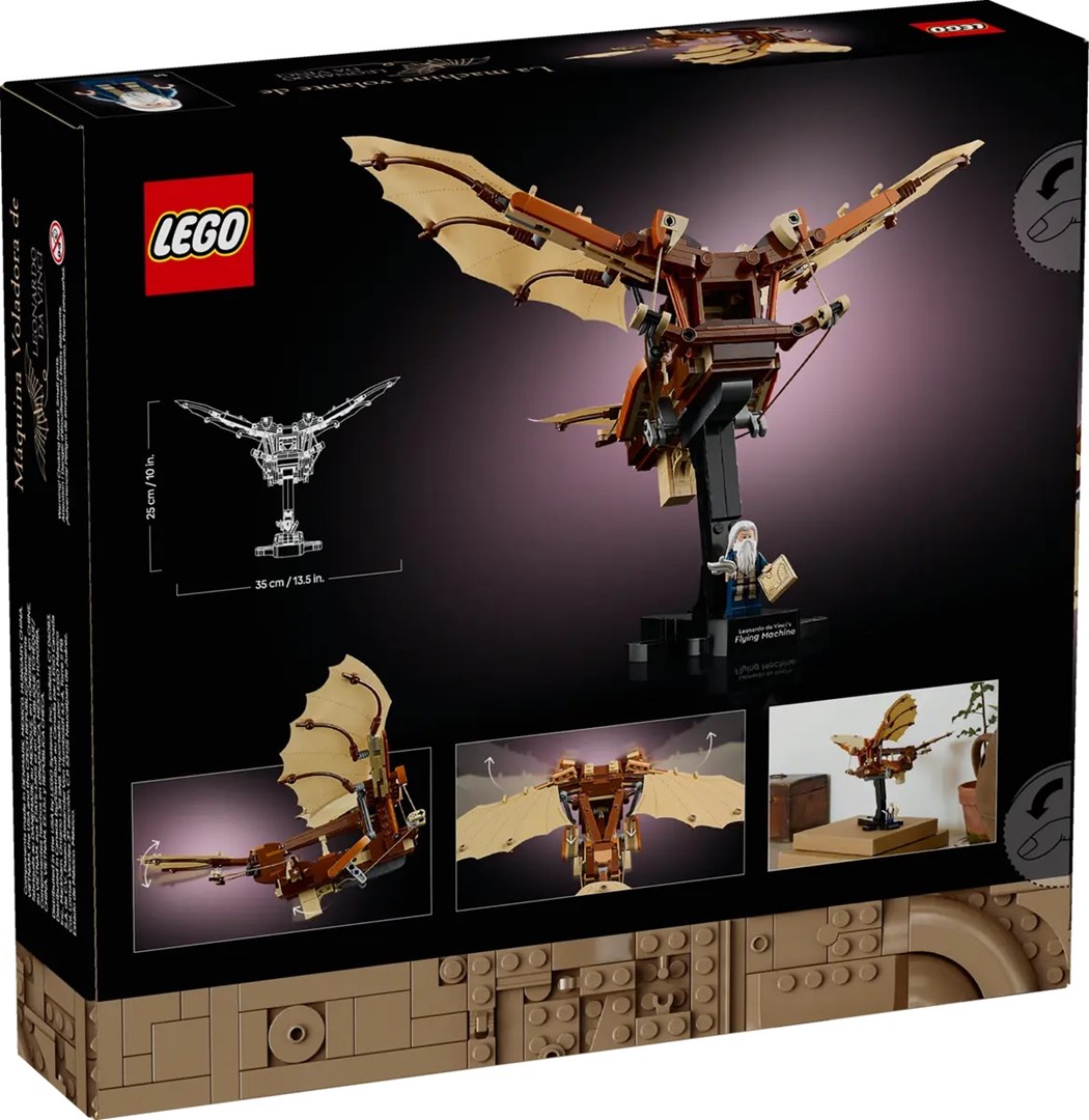 LEGO ICONS 10363 Maszyna latająca Leonarda da Vinci - obrazek 3