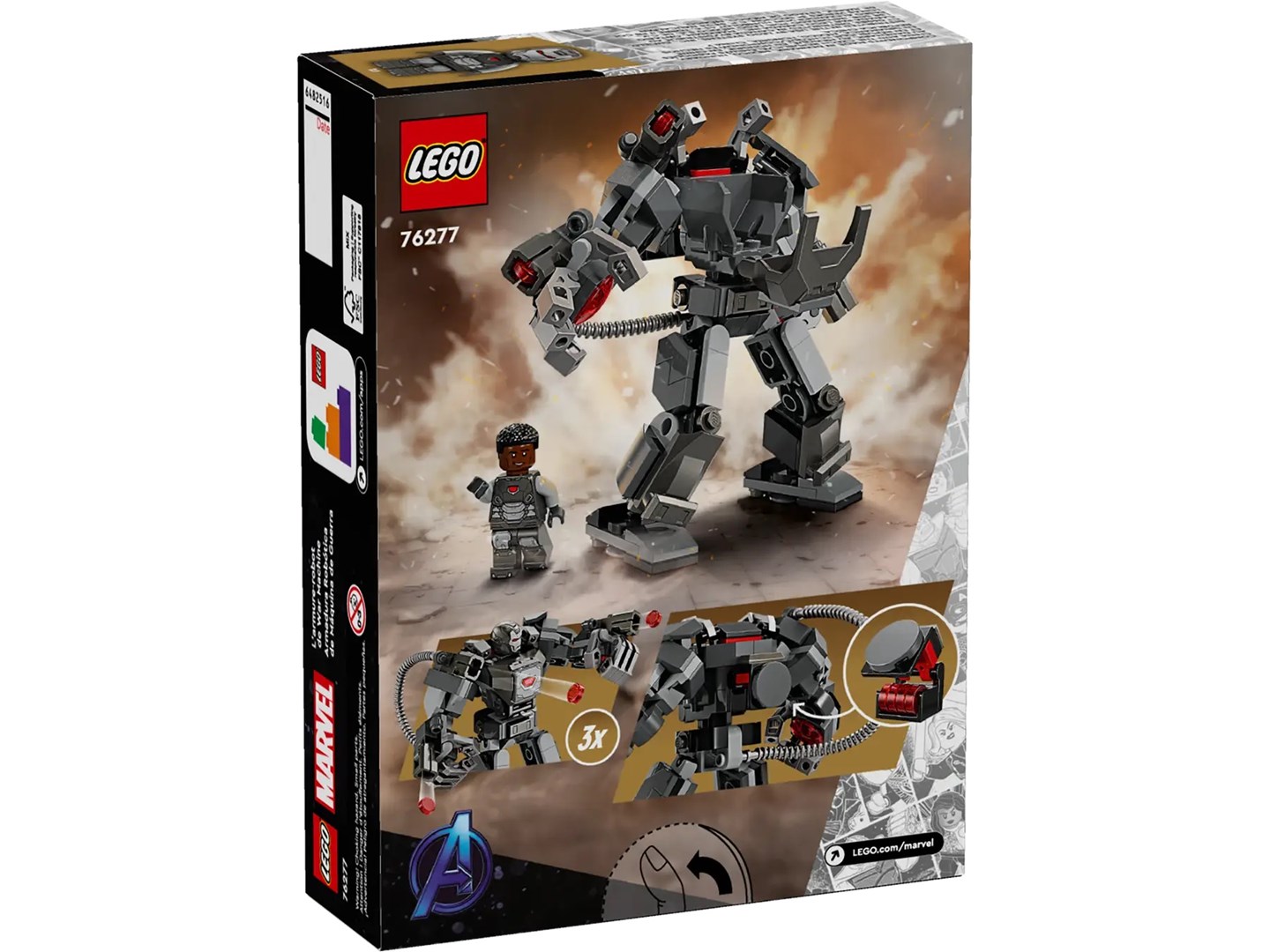 LEGO Super Heroes 76277 Mechaniczna zbroja War Machine - obrazek 3