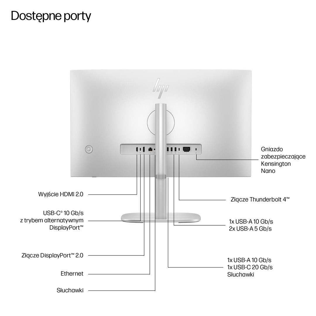 HP EliteStudio 8 AiO G1i Ultra 5 235 23.8"FHD IPS 250nits AG 16GB DDR5 SSD512 Intel Graphics W11Pro 3Y OnSite - obrazek 4