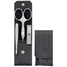 Zestaw podróżny Zwilling Twinox – czarne, skórzane etui, 3 elementy – Czarny