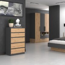 Komoda M5 70x40xH112 antracyt/artisan