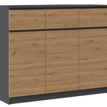 Komoda 3D3S 120x40xH97 antracyt/artisan