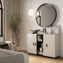 Komoda SOHO 120x41x80 kaszmir+ czarny