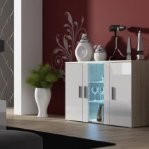 Komoda 120cm SOHO S7 dąb sonoma/ biały połysk