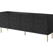 Komoda HOLE 190×40,5xH74,5 czarny mat