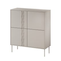 Komoda 4D TRESSE 100x40x110 kaszmir mat