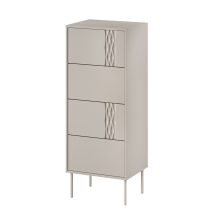 Komoda 4S TRESSE 50x40x125 kaszmir mat