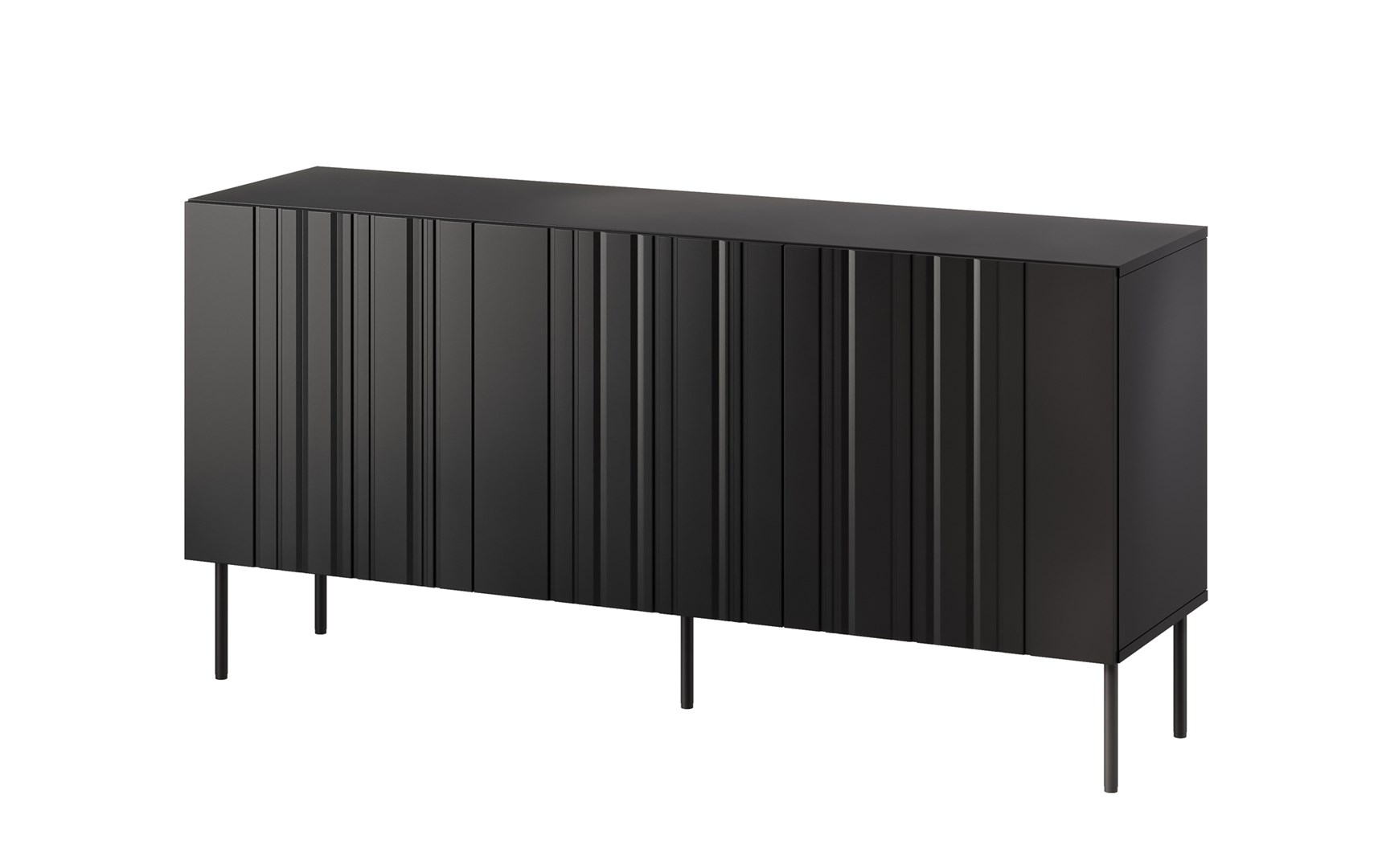 Komoda ISLA 150,5x40x75 czarny mat