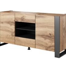 Komoda WOOD 164/44/80 dąb wotan + antracyt