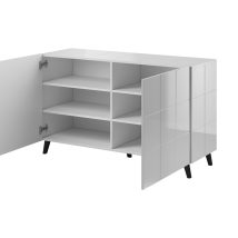 Komoda 2D REJA biały połysk/ biały połysk
