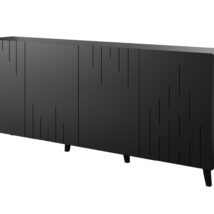Komoda BARI 200x42x82 czarny mat
