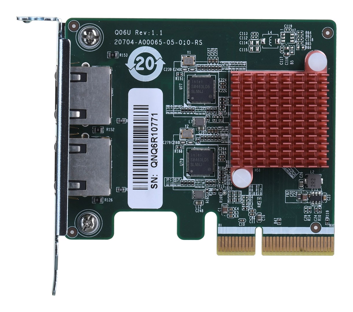 Qnap QXG-2G2T-I225, 2 x 2.5GbE, PCIe Gen2 x1, Low-profile - obrazek 3