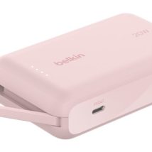 BELKIN POWERBANK 10 000 MAH, 20W, KABEL USB-C,PINK