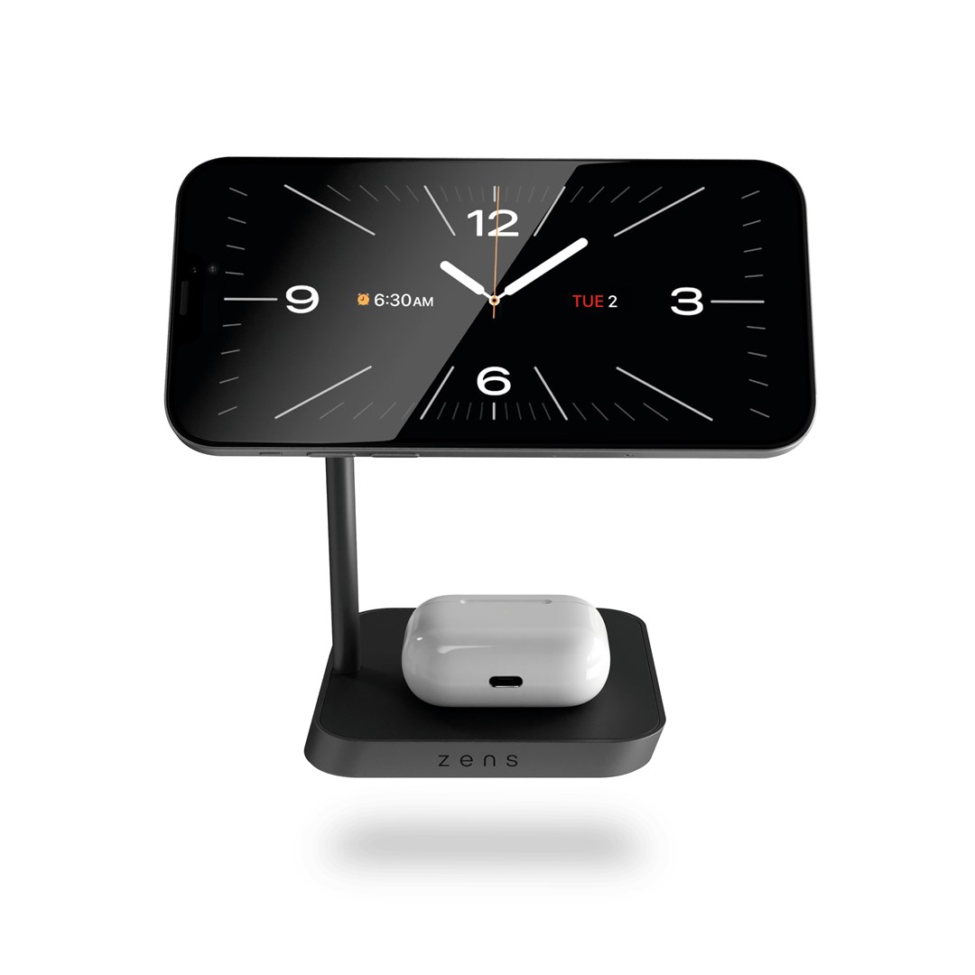 Ładowarka magnetyczna Zens Aluminium Series 2 w 1 z zasilaczem 24W - obrazek 3