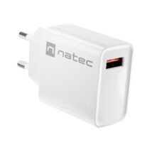 NATEC ŁADOWARKA SIECIOWA RIBERA USB-A 18W BIAŁA NUC-2057