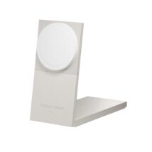 Ładowarka bezprzewodowa Qi2 15W do dwóch urządzeń – Native Union Rise 2-in-1 kompatybilna z MagSafe (sandstone)