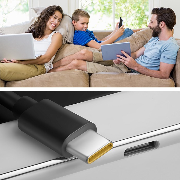 QOLTEC ŁADOWARKA GAN POWER PRO | 1XUSB-C | 65W | 5-20V | 3-3.25A | CZARNA - obrazek 3