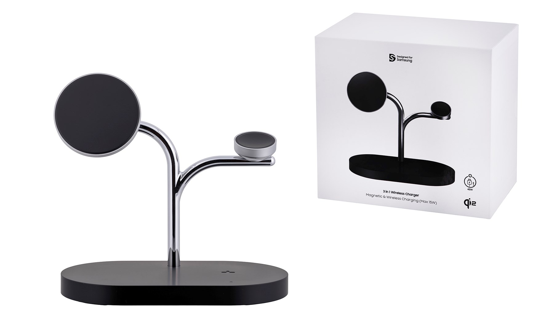 Samsung Universal Wireless Charger (3-in-1), Black