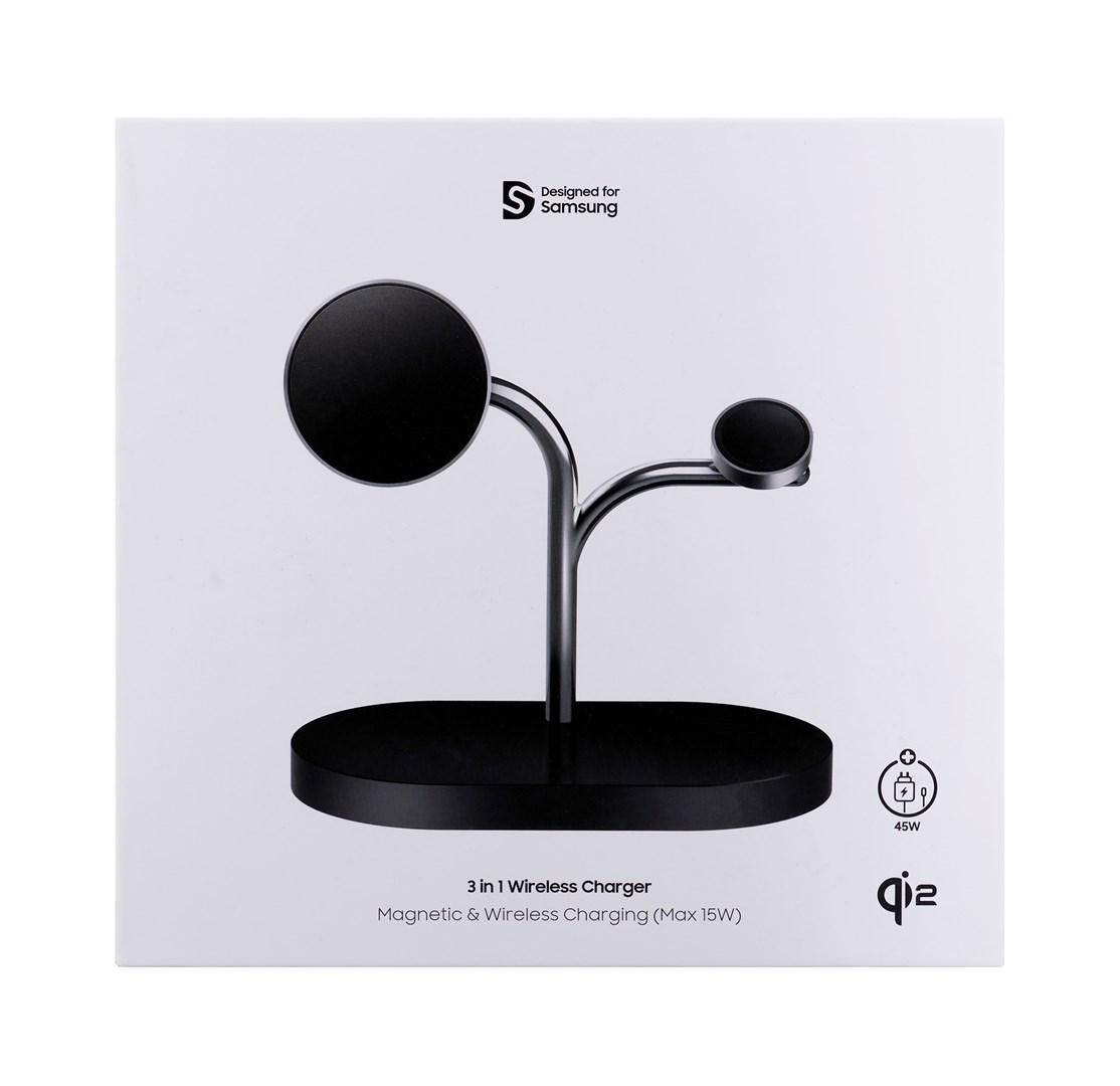 Samsung Universal Wireless Charger (3-in-1), Black - obrazek 4