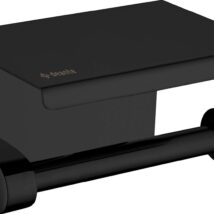 Uchwyt na papier toaletowy ścienny – z półką