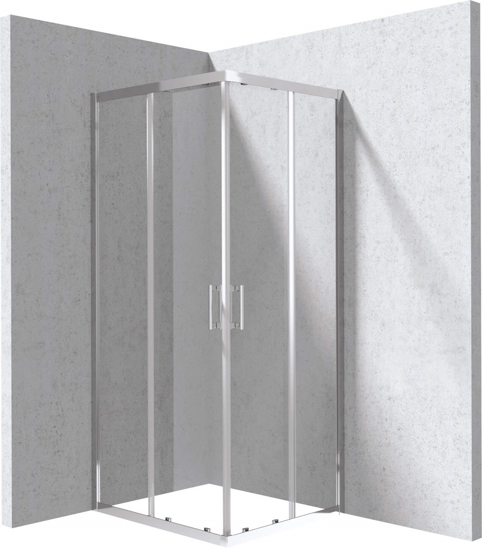 Kabina prysznicowa prostokątna o wymiarach 80x90 cm
