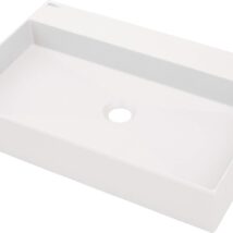 Umywalka granitowa nablatowa z miejscem na baterię – 60×40 cm