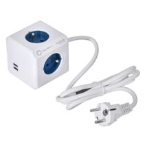 Przedłużacz allocacoc PowerCube Extended USB 2402BL/FREUPC (1,5m; kolor niebieski)