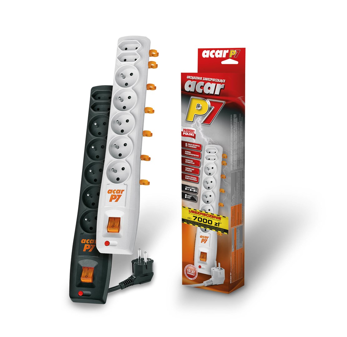 Listwa przeciwprzepięciowa HSK DATA ALP-ACARP7---13 (7 x UTE; 10 A; 3m; kolor szary) - obrazek 3