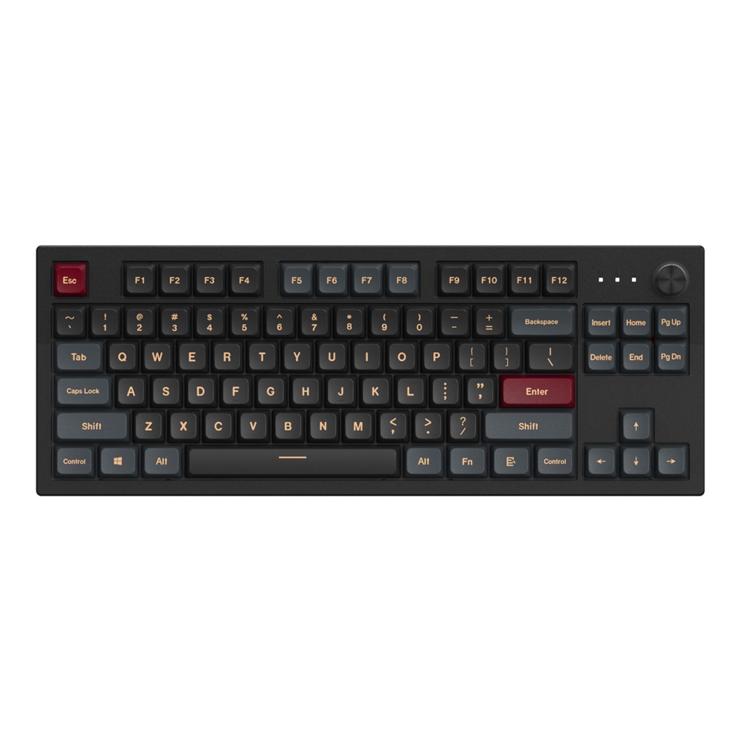 Montech MKey TKL klawiatura Gaming USB Bordowy, Ciemny Szary - obrazek 3