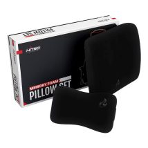 Nitro Concepts Memory Foam Pillow Set Black/Black – zestaw poduszek z pianki