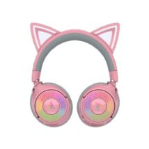 Zestaw słuchawkowy Razer Kraken Kitty V3 Pro Sieć bezprzewodowa/przewodowa Nauszne Bezprzewodowy Kwarc